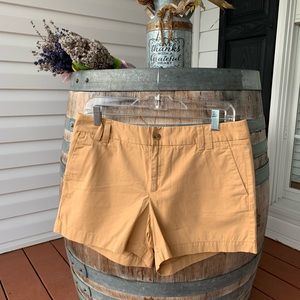 Loft shorts gold color size 6